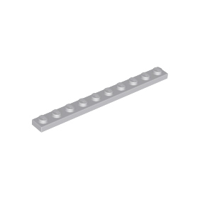 Light Bluish Gray Plate 1 x 10