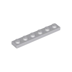 Light Bluish Gray Plate 1 x 6