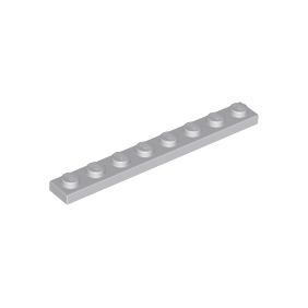 Light Bluish Gray Plate 1 x 8