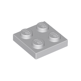 Light Bluish Gray Plate 2 x 2