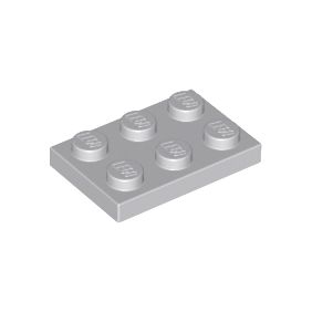 Light Bluish Gray Plate 2 x 3