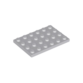 Light Bluish Gray Plate 4 x 6