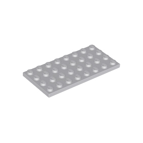 Light Bluish Gray Plate 4 x 8