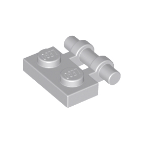 Light Bluish Gray Plate, Modified 1 x 2 with Bar Handle on Side - Free Ends