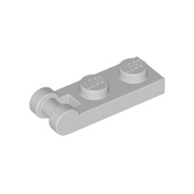 Light Bluish Gray Plate, Modified 1 x 2 with Bar Handle on End