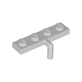 Light Bluish Gray Plate, Modified 1 x 4 with Bar Arm Down