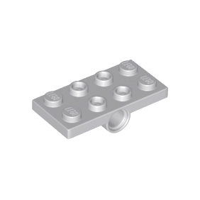 Light Bluish Gray Plate, Modified 2 x 4 with Pin Holes