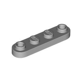 Light Bluish Gray Plate, Round 1 x 4 with 2 Open Studs