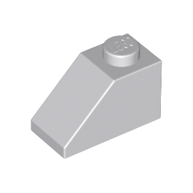 Light Bluish Gray Slope 45 2 x 1