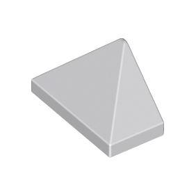 Light Bluish Gray Slope 45 2 x 1 Triple with Bottom Stud Holder