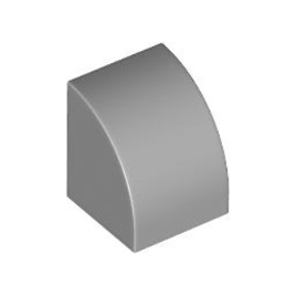 Light Bluish Gray Slope, Curved 1 x 1
