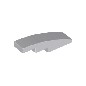 Light Bluish Gray Slope, Curved 4 x 1