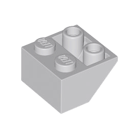Light Bluish Gray Slope, Inverted 45 2 x 2 with Hollow Round Bottom Tube