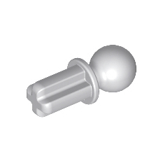 Light Bluish Gray Technic, Axle 1L with Tow Ball