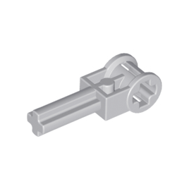 Light Bluish Gray Technic, Axle 2L with Reverser Handle Axle Connector