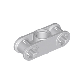 Light Bluish Gray Technic, Axle and Pin Connector Perpendicular 3L with Center Pin Hole