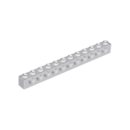 Light Bluish Gray Technic, Brick 1 x 12 with Holes