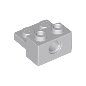 Light Bluish Gray Technic, Brick Modified 1 x 2 with Hole and 1 x 2 Plate