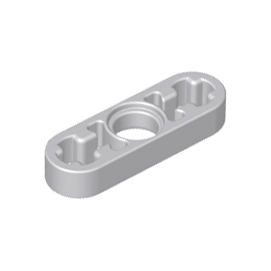 Light Bluish Gray Technic, Liftarm Thin 1 x 3 - Axle Holes