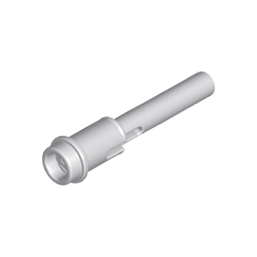 Light Bluish Gray Technic, Pin 1/2 with 2L Bar Extension Flick Missile