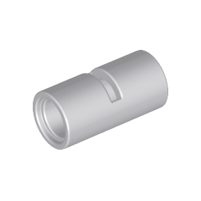 Light Bluish Gray Technic, Pin Connector Round 2L with Slot Pin Joiner Round