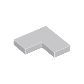 Light Bluish Gray Tile 2 x 2 Corner