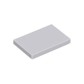 Light Bluish Gray Tile 2 x 3