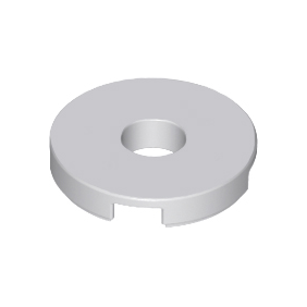Light Bluish Gray Tile, Round 2 x 2 with Hole