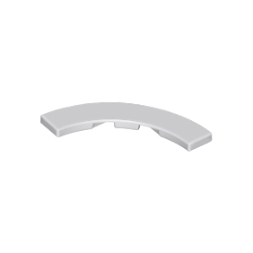 Light Bluish Gray Tile, Round Corner 4 x 4 Macaroni