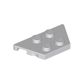 Light Bluish Gray Wedge, Plate 2 x 4