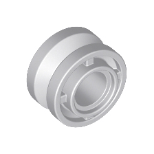 Light Bluish Gray Wheel 11mm D. x 8mm with Center Groove, 4 Spokes