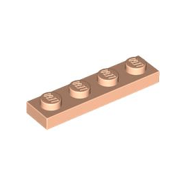 Light Nougat Plate 1 x 4