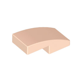 Light Nougat Slope, Curved 2 x 1 x 2/3