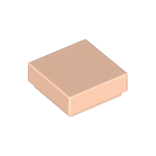 Light Nougat Tile 1 x 1