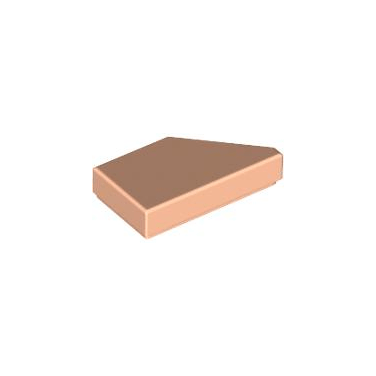 Light Nougat Tile, Modified 1 x 2 Wedge Left