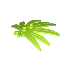 Lime Plant Leaves 6 x 5 Swordleaf with Open O Clip Thick