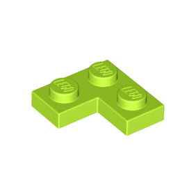 Lime Plate 2 x 2 Corner