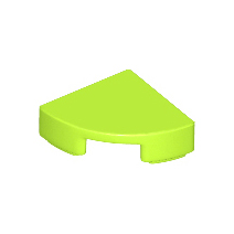 Lime Tile, Round 1 x 1 Quarter
