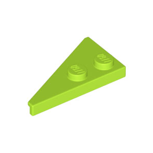 Lime Wedge, Plate 4 x 2 Right, Pointed