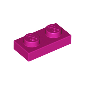 Magenta Plate 1 x 2