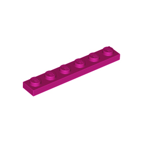 Magenta Plate 1 x 6