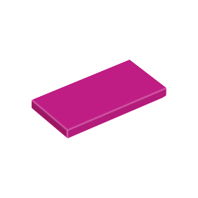 Magenta Tile 2 x 4