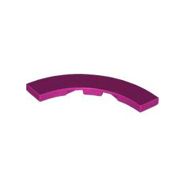 Magenta Tile, Round Corner 4 x 4 Macaroni