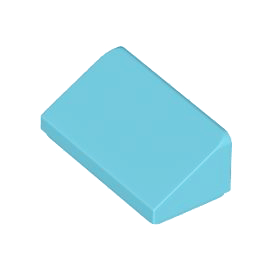 Medium Azure Slope 30 1 x 2 x 2/3