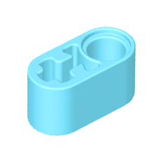 Medium Azure Technic, Liftarm Thick 1 x 2 - Axle Hole