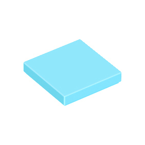 Medium Azure Tile 2 x 2