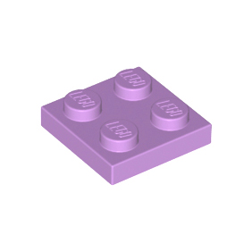Medium Lavender Plate 2 x 2