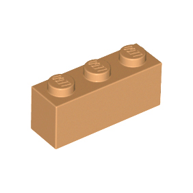 Medium Nougat Brick 1 x 3