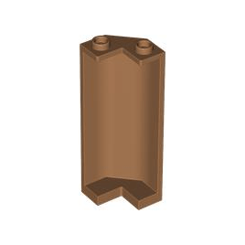 Medium Nougat Panel 2 x 2 x 5 Corner Wall