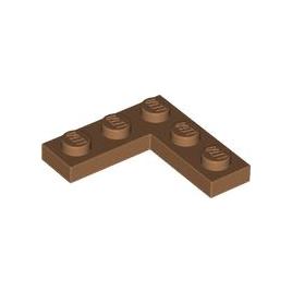 Medium Nougat Plate 3 x 3 Corner